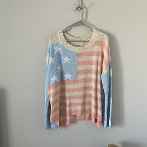 American flag sweater size large
